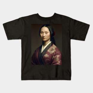 Chinese Mona Lisa Kids T-Shirt